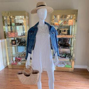 A sweet white summer eyelet dress 🤍